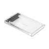Externý box na 2,5" SATA disk USB-C 3.1 Rebel priehľadný L-KOM1201