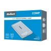 Externý box na 2,5" SATA disk USB-C 3.1 Rebel priehľadný L-KOM1201
