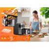 Fritéza bez tuku Air fryer Berdsen BD-656 strieborná