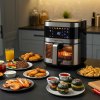 Fritéza bez tuku Air fryer Berdsen BD-656 strieborná