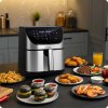Beztuková fritéza Air fryer Berdsen BD-659 strieborná