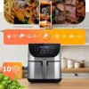 Beztuková fritéza Air fryer Berdsen BD-659 strieborná