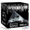 Vianočné LED cencúle flash 300 diód studená biela 12 m IP44 S-CL0316