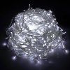 Vianočné LED cencúle flash 300 diód studená biela 12 m IP44 S-CL0316