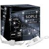 Vianočné LED cencúle flash 300 diód studená biela 12 m IP44 S-CL0316