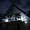 Vianočné LED cencúle flash 300 diód studená biela 12 m IP44 S-CL0316