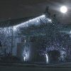 Vianočné LED cencúle flash 300 diód studená biela 12 m IP44 S-CL0316