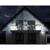 Vianočné LED cencúle flash 300 diód studená biela 12 m IP44 S-CL0316