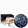 Vianočné LED cencúle flash 300 diód studená biela 12 m IP44 S-CL0316