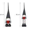 Vianočný škriatok so srdiečkom 80 cm S-CA0694