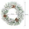Vianočný veniec na dvere 24 cm S-CA1023