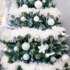 Vianočná ozdoba na stromček priehľadná 6,5 cm S-CA0077