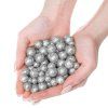 Vianočné dekoračné guľôčky strieborné trblietavé 1–1,5 cm S-CA0202