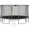 Čierny kryt na trampolínu 366 cm S-TP-12FT 366 cm BLACK