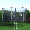 Čierny kryt na trampolínu 366 cm S-TP-12FT 366 cm BLACK