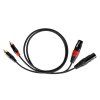 Audio kábel XLR na 2 RCA 1 m Cabletech L-KPO2930