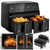 Beztuková fritéza TEESA AIR FRYER DUAL POT XXL 8L 2700W