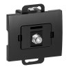 Zásuvka pod omietku typ F Onyx, TV/F-F/O1, čierna