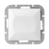 Zapustený jednopólový spínač Pearl, 10A, 250V, WP-1P, biely