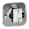 Vypínač 10A 250V biely pod omietku O-WP-2A BIALY