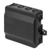 Spojovacie skrinky s elastickými priechodkami 90 x 90 mm click IP54, čierna