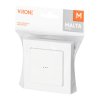 Zapustený jednopólový vypínač s osvetlením Malta 10A, 250V, WP-1M/S, biely