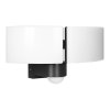 TOS DUO LED 2x20W dvojitý záhradný reflektor s PIR pohybovým senzorom, 2x1600lm, IP65, 4000K, PC, čierny