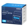 3-fázový merač energie, 100A, MID, 4 moduly, montážna lišta: DIN TH-35mm