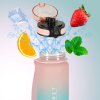 Fľaša na vodu športová fľaša s náustkom BPA FREE 600ml ružovo-modrá