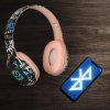 Bezdrôtové slúchadlá do uší Bluetooth Gaming Sport pink