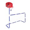 Futbalová bránka pre futbalový basketbal backboard basketbalová hra 2v1 2 lopty čerpadlo