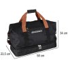 Športová cestovná taška príručná batožina pre lietadlo turistická čierna