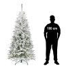 Zasnežený umelý vianočný stromček smrek 220 cm S-CT0225