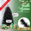 Čierna umelá jedľa 180 cm S-CT0235