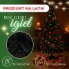 Čierna umelá jedľa 180 cm S-CT0235