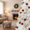 Umelý biely vianočný stromček – jedľa 120 cm S-CT0228