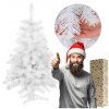 Umelý biely vianočný stromček – jedľa 120 cm S-CT0228