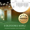 Vianočné LED cencúle 500 LED s časovačom S-CL0531