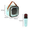 Glosnik do karaoke USB Bluetooth niebieski 161120