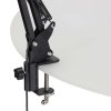 Stolná lampa LED s lupou otočné rameno s lupou 2 spôsoby upevnenia