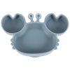 Silikónové detské riady baby crab sada 9 kusov modrá