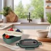 Lunch box sniadaniowka pudelko sniadaniowe z przegrodkami dzielone 1200ml zielone 176322