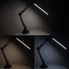 LED stolová lampa USB otočné rameno 2 spôsoby upevnenia
