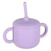 Naczynia silikonowe dla dzieci zestaw 8 elementow fioletowe 176602