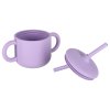 Detské silikónové náčinie sada 8 kusov fialová