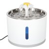 Napájacia fontána pre psa mačku automatická USB LED napájačka 2,4 l čistiaci filter