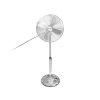 Stojanový ventilátor 16" 60W STRIEBORNÝ kovový
