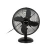 Stolový ventilátor 30 cm ČIERNY kovový