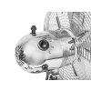 Stolový ventilátor 30 cm STRIEBORNÝ kovový