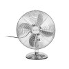 Stolový ventilátor 30 cm STRIEBORNÝ kovový